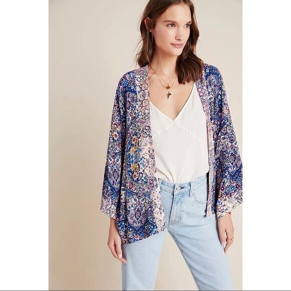 Belted Floral Jasmine Kimono - Picture 4 of 4